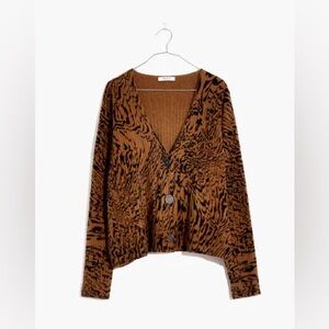 Madewell Tigerized Cameron Knit Cardigan